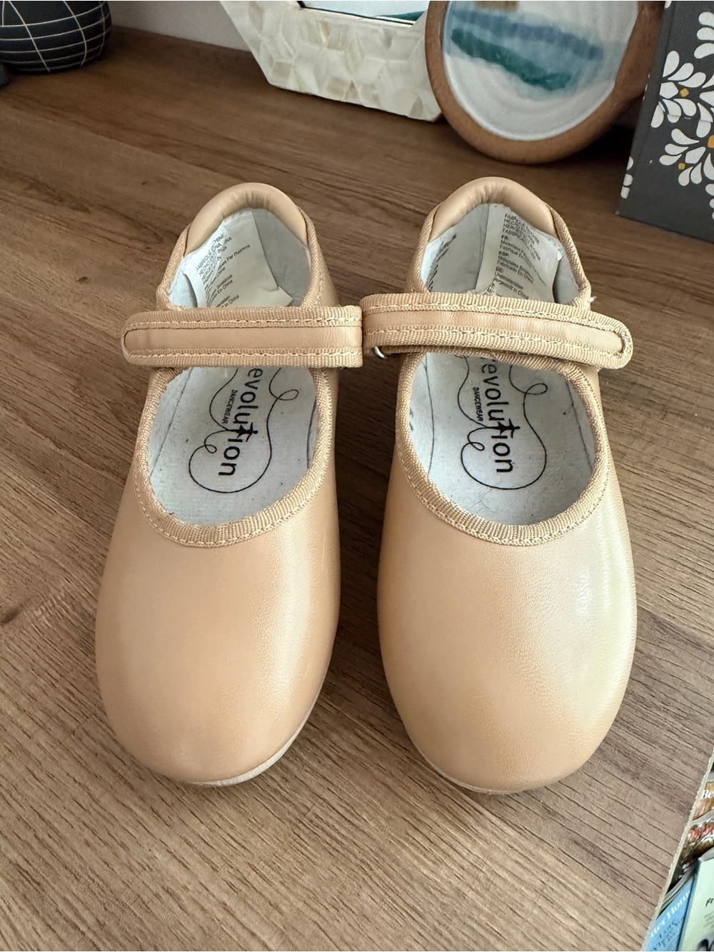 Revolution Girls' Dark Tan Tap Shoes - 13C